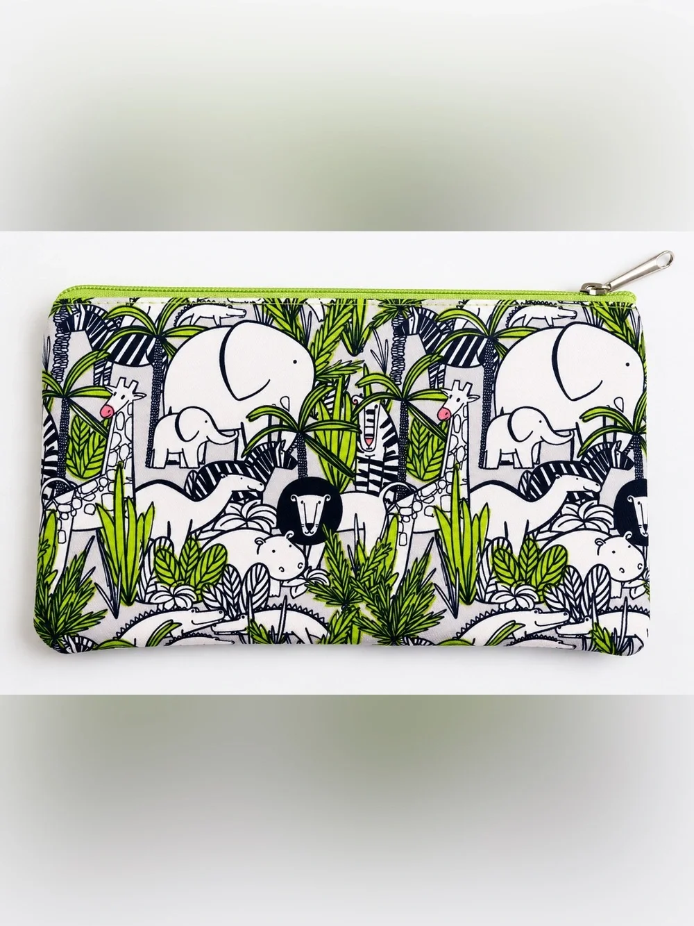 Shea Moisture Jungle Safari Print Zippered Makeup Pouch
